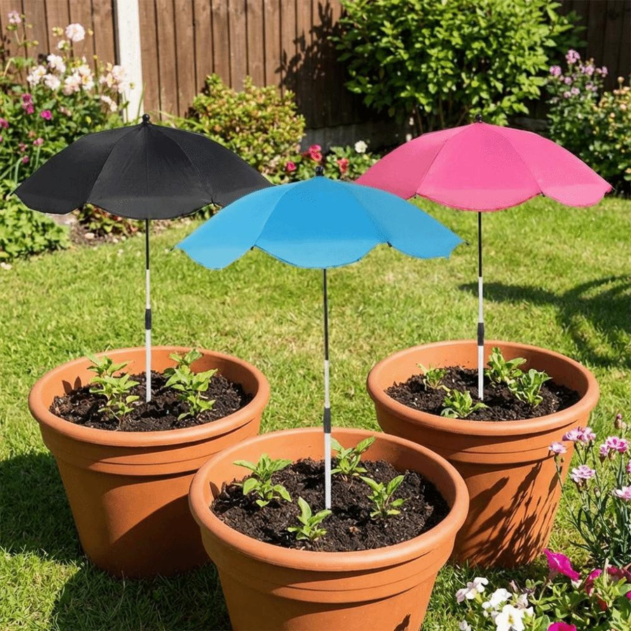 AikeA Pflanzenschirm zum Schattenschutz für den Garten in Schwarz, Höhe: 65 cm - Bild 3