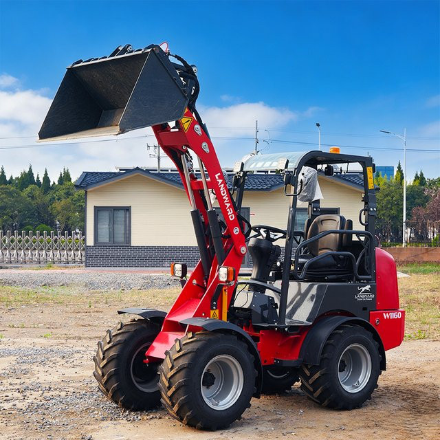 LANDWARD Kompakter 4x4 Diesel-Landwirtschaftslader Euro 5 W1160 in Rot mit 2570kg Tragkraft - Bild 1