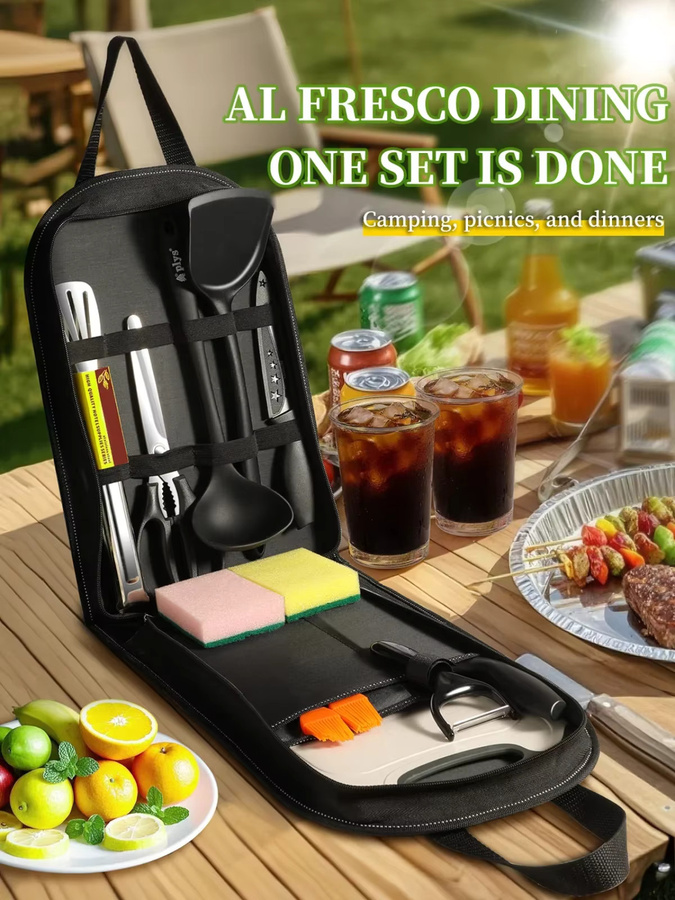 Professionelles 10-teiliges Grill-Set für Camping und Outdoor-Aktivitäten - Bild 6