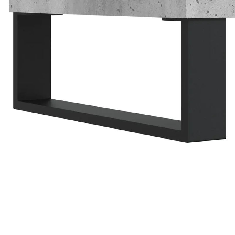 Vidaxl Nachttische im 2er-Set in Grau im Industrial Design aus Beton und Metall, B/T/H: 40 x 35 x 50 cm - Bild 3