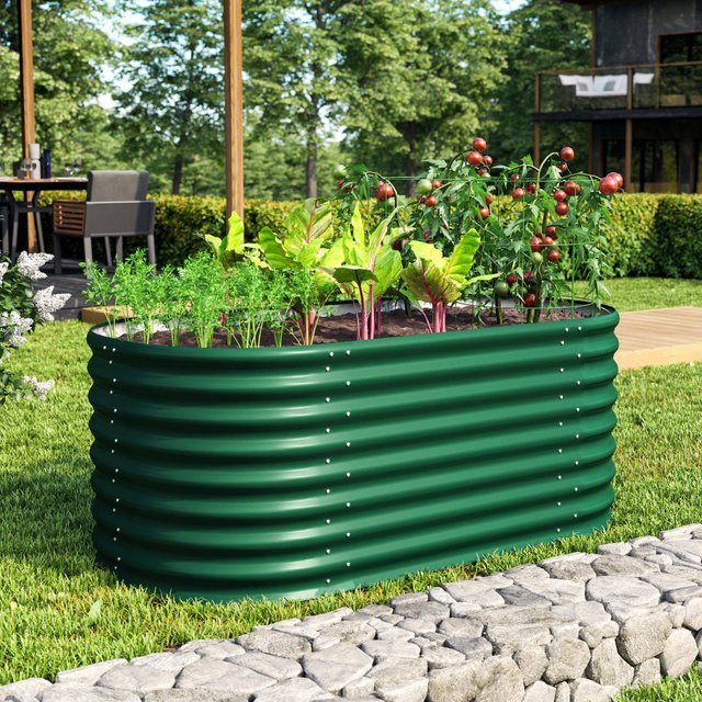 Vitavia Hochbeet Terra 630 Modell Basic in Seegras und Grün, B/H/L: 82,1 x 63 x 162,1 cm - Bild 1