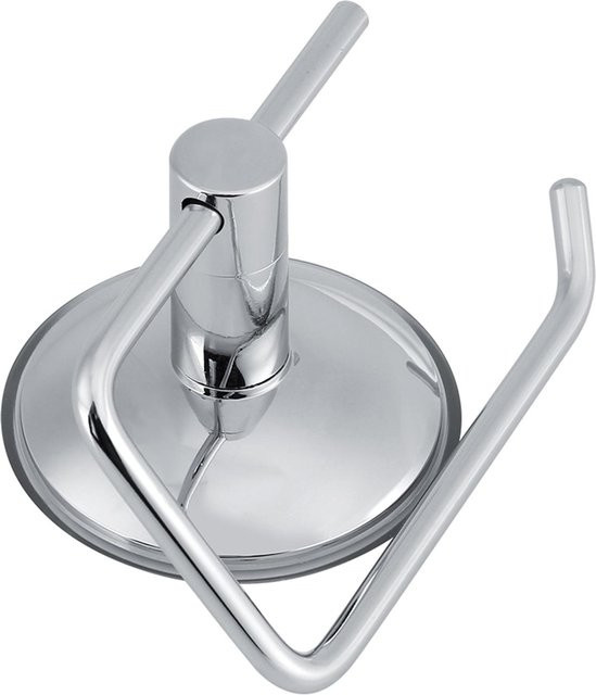 mfySpace Papierrollenhalter aus Edelstahl mit Saugnapf für das Badezimmer, Grau/Silber - Bild 1