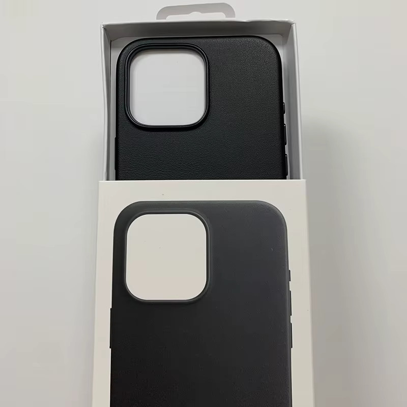 Apple Magnetische Business-Lederhülle für iPhone kompatibel mit MagSafe, Farbe: Grau - Bild 2