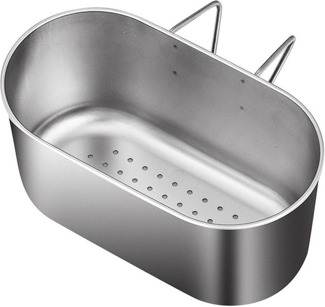 CosyHome Multifunktionaler Spülbeckenablauf Siebkorb aus Edelstahl in Grau/Silber - Bild 1