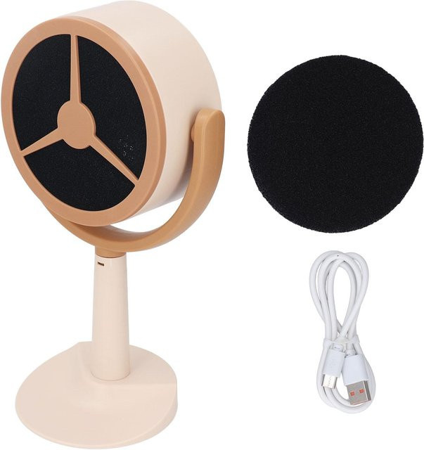 CosyHome Mini USB Tischdunstabzugshaube in Beige mit 2 Geschwindigkeiten und einstellbarem Winkel - Bild 1