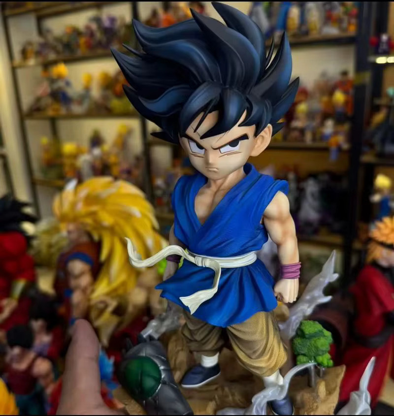 JG Studio Dragon Ball Son Goku Super Saiyan Doppelkopf-Figur, PVC-Statue - Bild 2