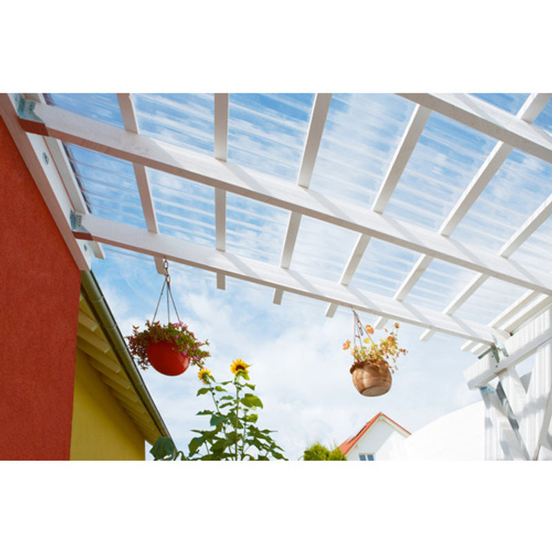 GUTTA Dachplatte aus Polycarbonat, transparent, L 200 cm x B 104 cm x S 0,8 cm - Bild 2