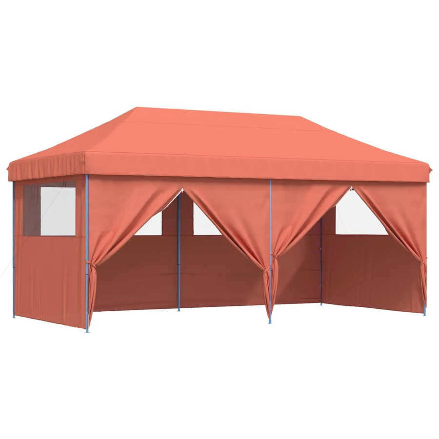 vidaXL Party-Zelt aus Oxford-Stoff und Stahl in Terrakotta, B/T/H: 580 x 292 x 315 cm - Bild 2