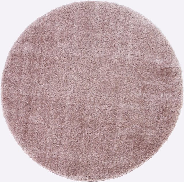 Heine Home Hochflorteppich rund in Mauve und Pink aus 100% Polyester, Durchmesser: 150 cm, für Fußbodenheizung geeignet - Bild 1
