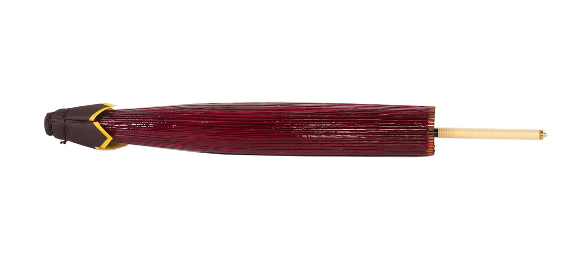 Yamamoto Takizayikuya Traditioneller Japanischer Bambus Regenschirm Wasserdicht in Rot - Bild 4