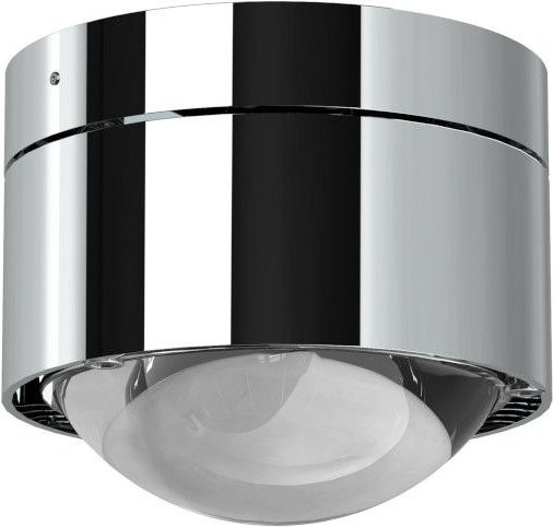 Top Light Puk Mini Plus LED-Deckenleuchte in Chrom mit transparentem Glas und warmweißem Licht (2700K) - Bild 1