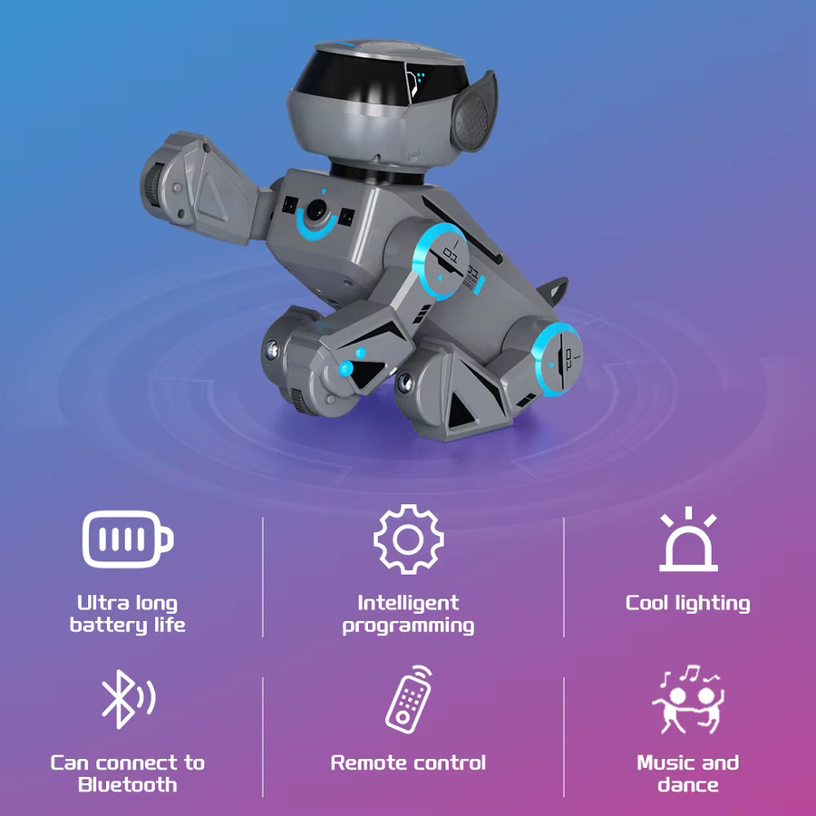 Kelaton Roboter-Hundespielzeug, Bluetooth-Musik, tanzender Stunt, elektronisches Roboter-Hundespielzeug - Bild 2