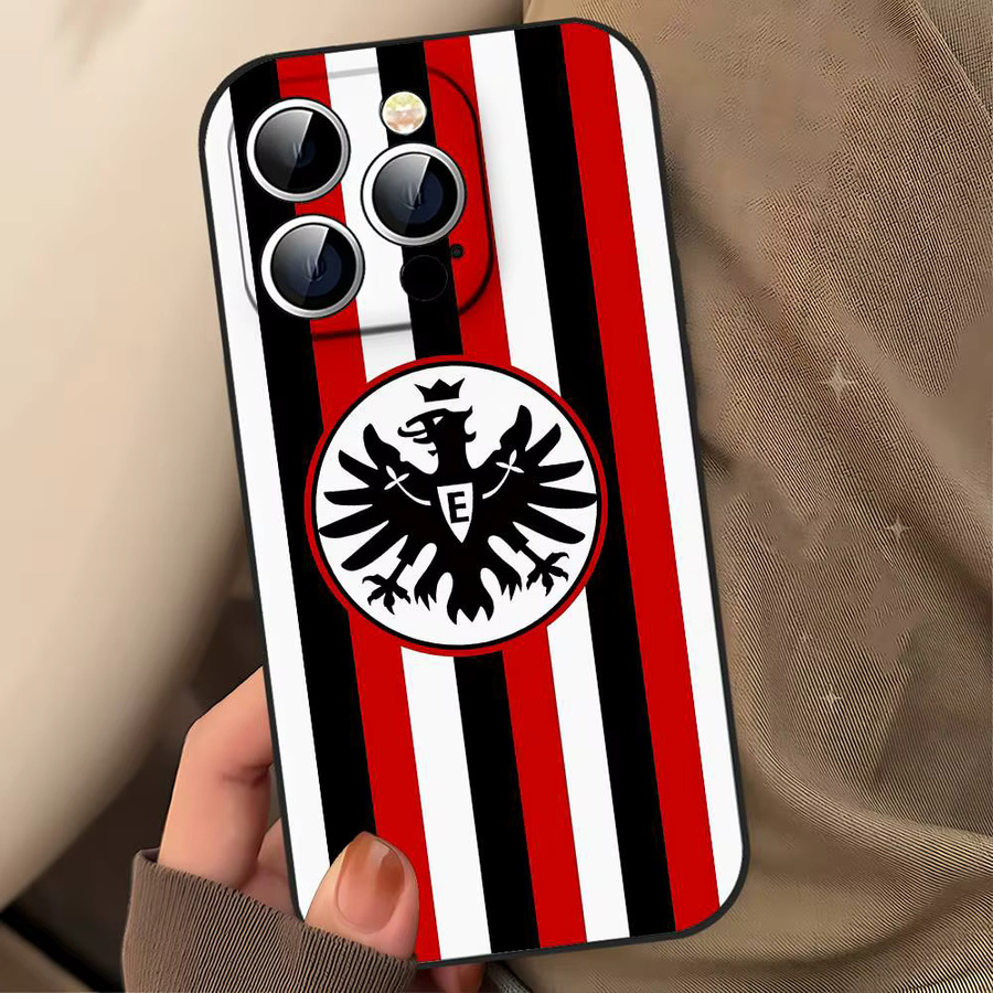 Eintracht Frankfurt Handyhülle Schwarz passend für Apple iPhone 17 16 15 14 13 11 Pro Max Plus X Xr Xs Max 13 Mini - Bild 4