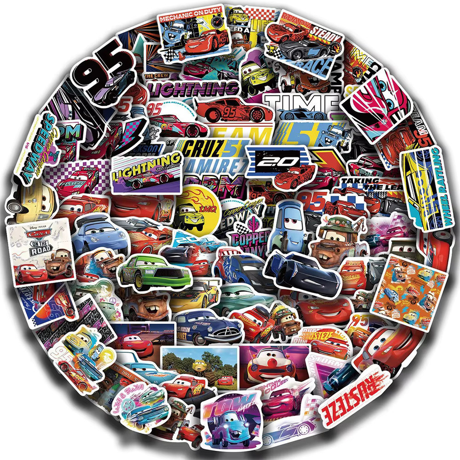 Disney Cars Lightning McQueen Aufkleber, 10/30/50/100 Stück - Bild 2