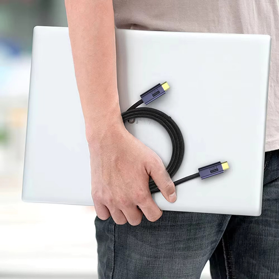 NNBILI USB4 Thunderbolt 3 Datenkabel USB Typ C zu Typ C mit 100W PD Schnellladefunktion und 40GB Datenübertragung für Macbook Pro und 8K@60Hz Unterstützung - Bild 4