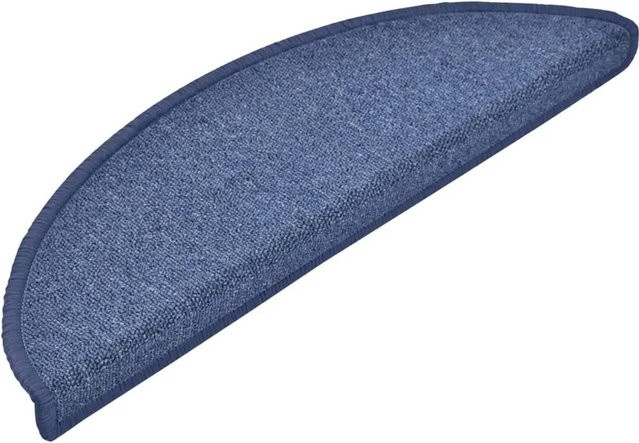vidaXL Treppenmatten 15er Set Blau, selbstklebend und rutschfest, aus Polypropylen, B/T/H: 56 x 17 x 3 cm - Bild 1
