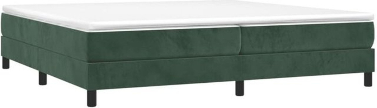 Vidaxl Boxspringbett mit Matratze in Grün aus Samt, B/T/H: 200 x 200 x 25 cm - Bild 1