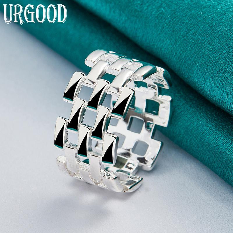 URGOOD Hohlring 925 Sterling Silber, Damen, 57mm - Bild 4