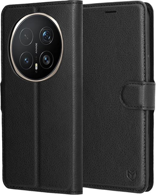 Techsuit Leder-Folio Hülle für Honor Magic8 Pro in Schwarz - Bild 1