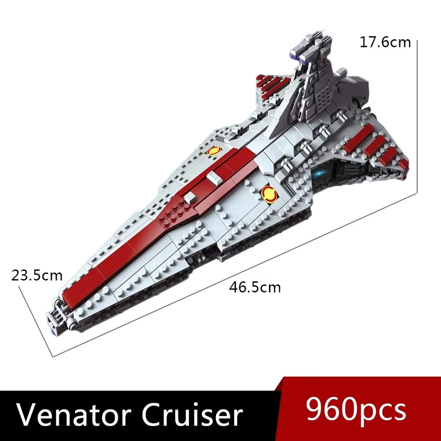 JIESTAR Venator Attack Cruiser Sternblöcke Ziegelmodellbau Raumschiff Spielzeug Set 67106 - Bild 2