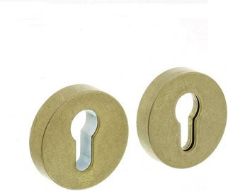 Intersteel Schutzrosette rund in Messing Gold, Durchmesser: 5,45 cm, Höhe: 1,2 cm - Bild 1