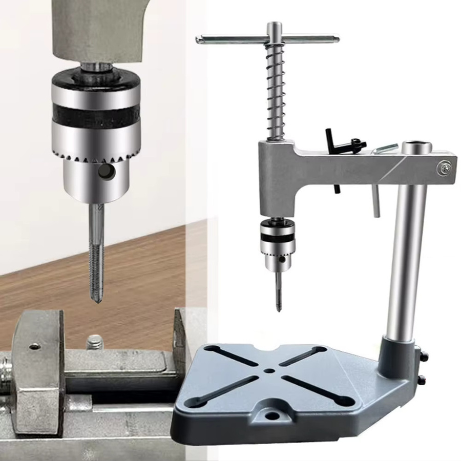 Vibratite Manuelle vertikale Gewindeschneidmaschine in Silber mit verstellbarem Schraubenschlüssel - Bild 2