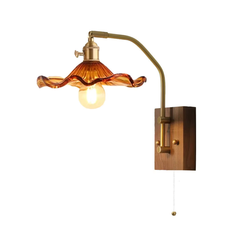 Ramalho Minimalistische Wandleuchte in Gold/Messing mit verstellbarem Arm und Glaskugel für Schlafzimmer, Wohnzimmer und Flur - Bild 2