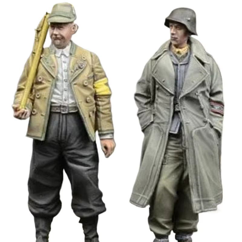 BAANFU Jugendsoldat Harzfiguren, Modellbausätze, Maßstab 1:35, 2-Figuren, unmontiert, unbemalt - Bild 2