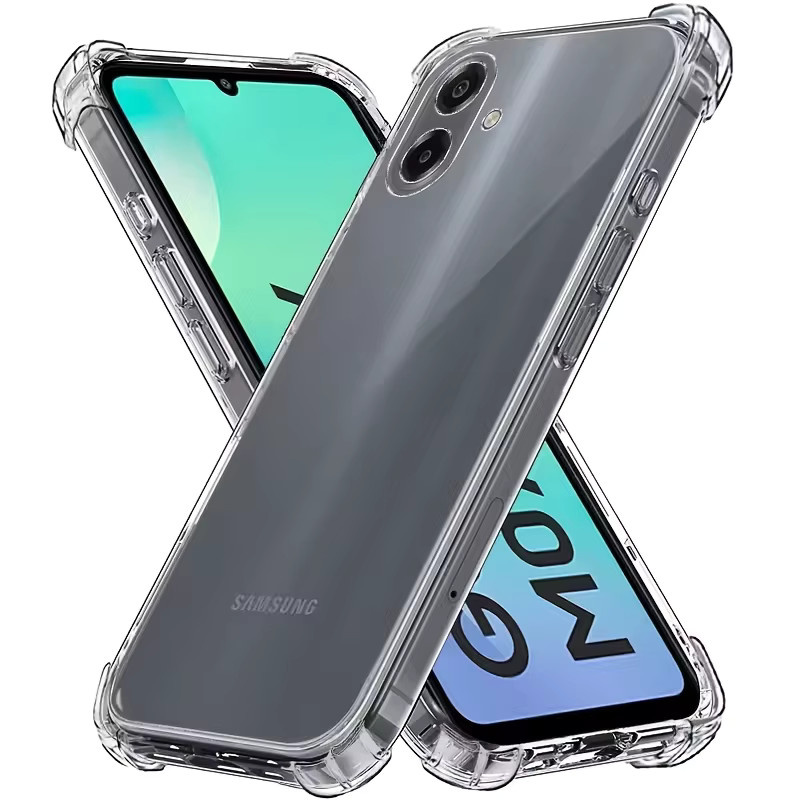 Transparente Silikon Handyhülle für Samsung Galaxy M07 und Galaxy A07, stoßfeste Airbag-Schutzhülle in Klar - Bild 2