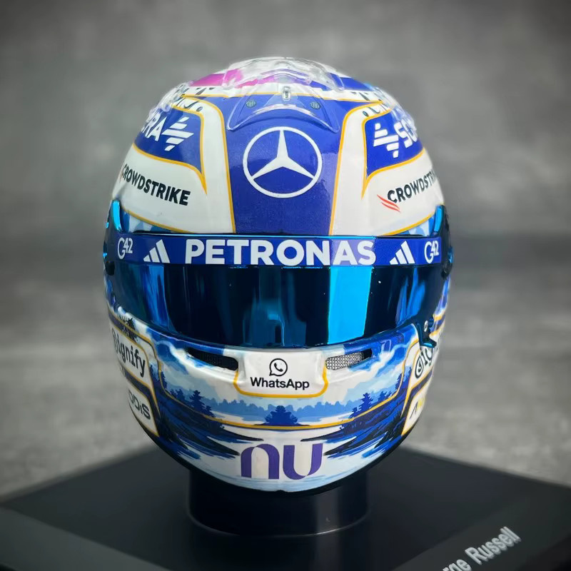 Bburago George Russell 2026 Chinesische GP F1 Mini-Helm-Replik, 1:5, ab 14 Jahren - Bild 2