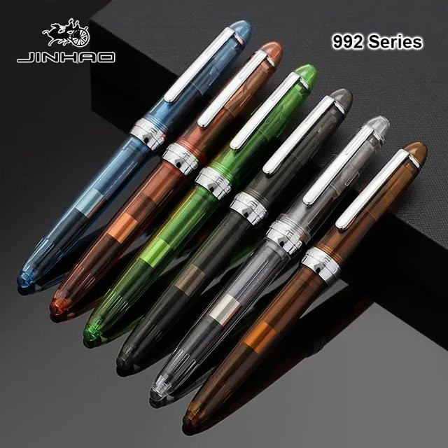 Jinhao 992 Füllfederhalter in Transparent Grau für Kalligraphie und Bürobedarf - Bild 1