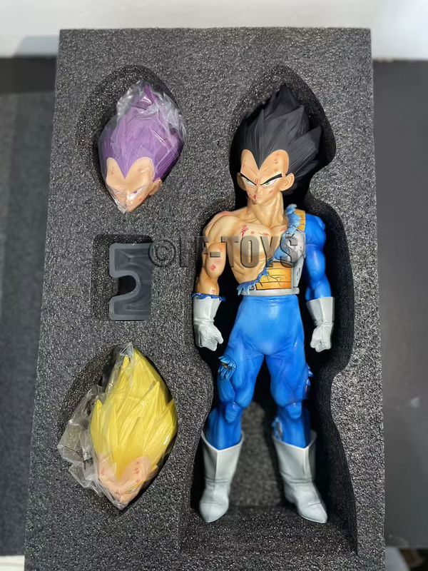 Bandai Dragon Ball Ultra Ego Vegeta Actionfigur mit austauschbaren Köpfen, mehrfarbig, Höhe: 31 cm - Bild 6