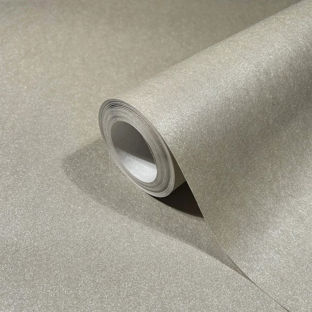 Marburg Vliestapete Uni Metalloptik Modern Beige/Grau Breite: 0,7 m, Länge: 10,05 m - Bild 1