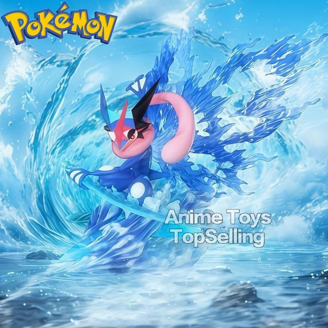 Bandai Pokémon Greninja Actionfigur, mit Schmetterlingsflügeln, 11cm - Bild 1
