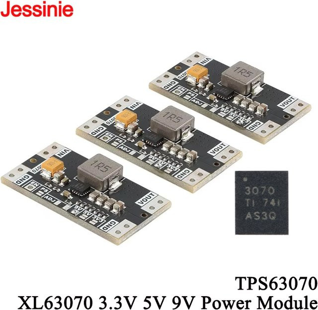 TPS63070 DC Automatische Step Up Down Power Boost Buck Modul Spannungsstabilisator in Schwarz - Bild 1
