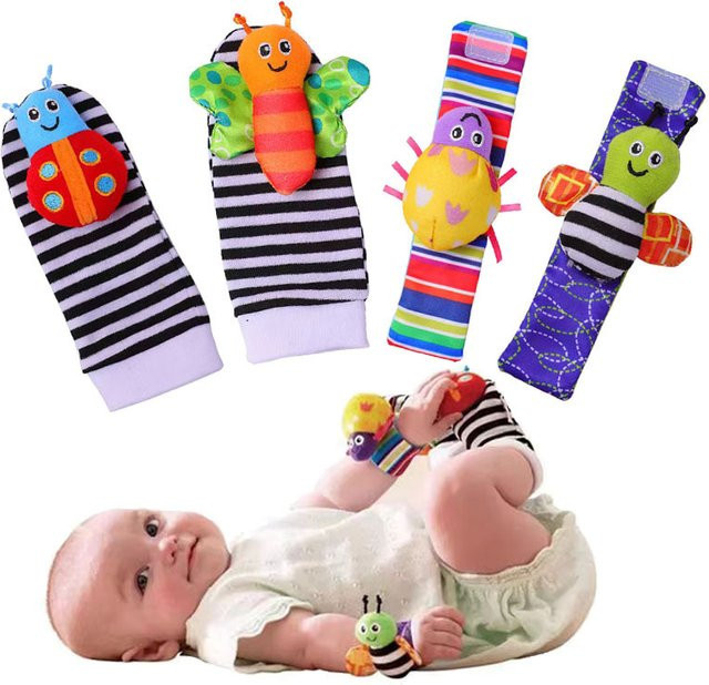 OIMG Baby-Rassel-Socken, Lernspielzeug, ab 0 Jahre, Unisex, Bunt / Mehrfarbig - Bild 1