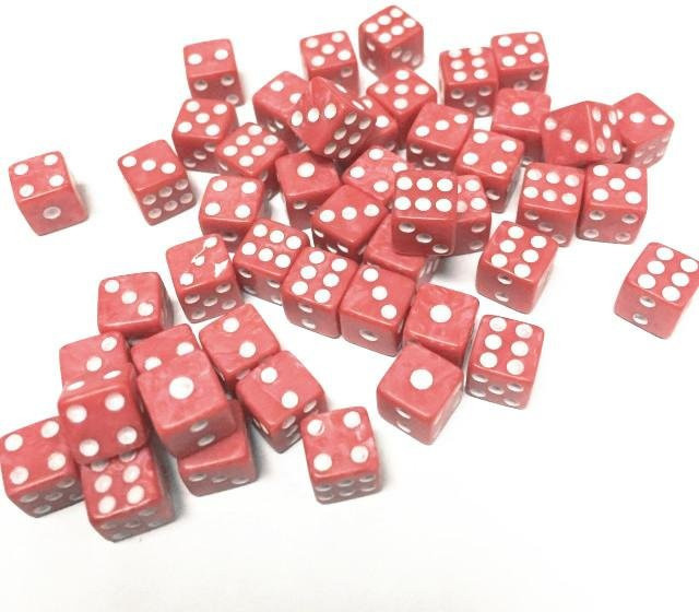 Allbestart Punktwürfel Puzzle Spielzubehör, 100 Stück, Schwarz Gelb Weiß Grün Rot - Bild 1