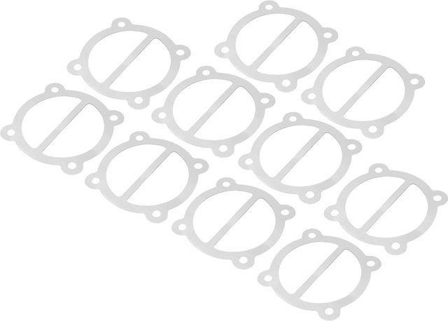 TOMTOP 10er Set Aluminiumdichtungsplatten für Luftkompressoren als Ersatz für Zylinder mit 65 mm Durchmesser, Silber - Bild 1
