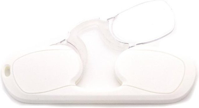 Lesebrille, rimless, cat-eye, unisex, transparent, white - Bild 1