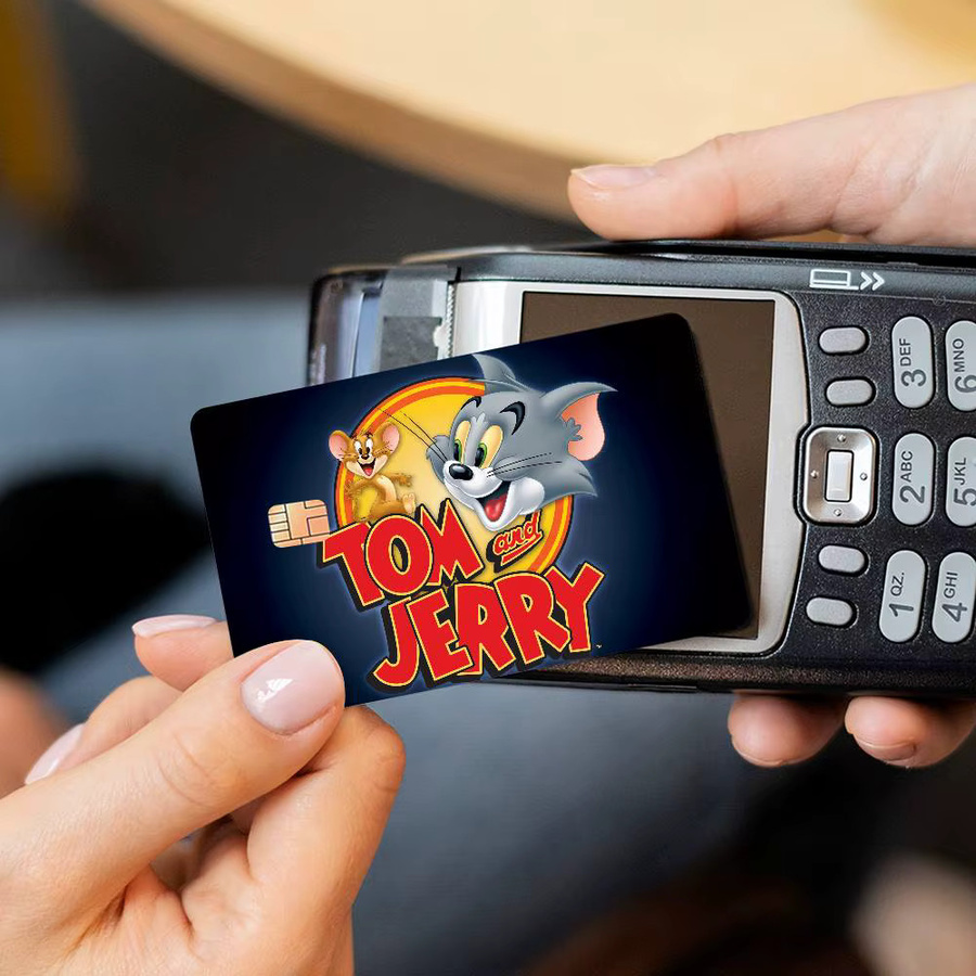 Potdemiel Tom und Jerry Cartoon Anime Aufkleber, Mehrfarbig, Rechteckig - Bild 4