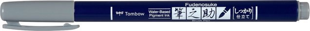 Tombow Kalligraphie Fudenosuke Brush Pen mit grauer Tinte - Bild 1