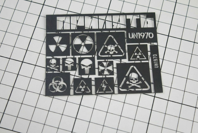 Joystar Präzisions-Edelstahl-Modellschablone, Airbrush-Vorlage, Metall - Bild 1