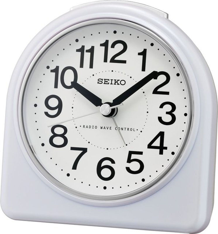 SEIKO Funkwecker QHR204W Analog in Weiß mit Beleuchtung und Schlummerfunktion - Bild 1