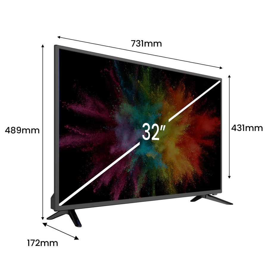 Kiano SlimTV LED-Fernseher 32 Zoll in Schwarz mit HD Ready, HDMI und USB-A sowie PVR-Recorder - Bild 3