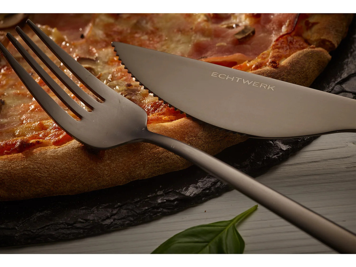 ECHTWERK Pizzabesteck-Set Bari aus Edelstahl in Schwarz Matt, 4-teilig - Bild 3