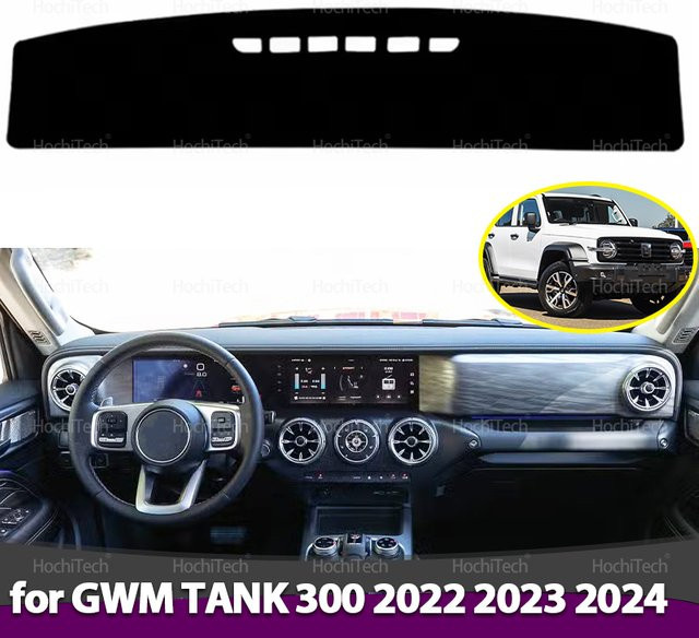 Anti-Rutsch Armaturenbrett Abdeckung für GWM TANK 300 2022 2023 2024 in Schwarz - Bild 1