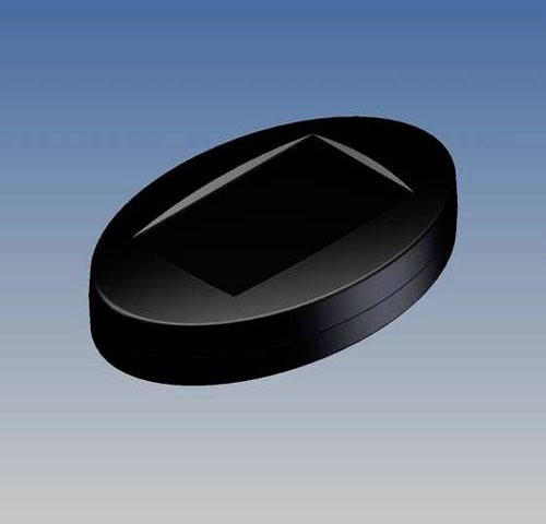 TEKO OK2-B2.9 Universal-Gehäuse aus ABS-Kunststoff in Schwarz, B/T/H: 16,53 x 10,32 x 3,85 cm - Bild 1