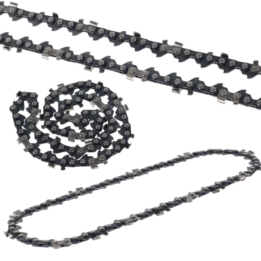 Toorise Mini Kettensäge Kette aus Hartmetall in Silber, 3/8 Zoll Heavy Duty Ersatzkette für Holzbearbeitung - Bild 3