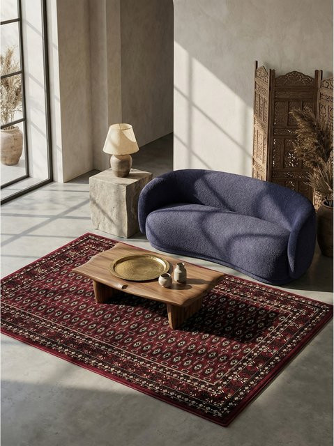 Orientalischer Kurzflorteppich TANNHEIM von Kadima Design aus Polypropylen in Rot, B: 160 cm, T: 230 cm, Florhöhe: 12 mm - Bild 1