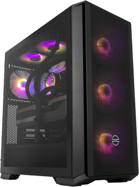 PCSpecialist Impact 308 Gaming-PC mit RTX 5090, AMD Ryzen 7, 64GB RAM und 2TB SSD in Schwarz - Bild 1
